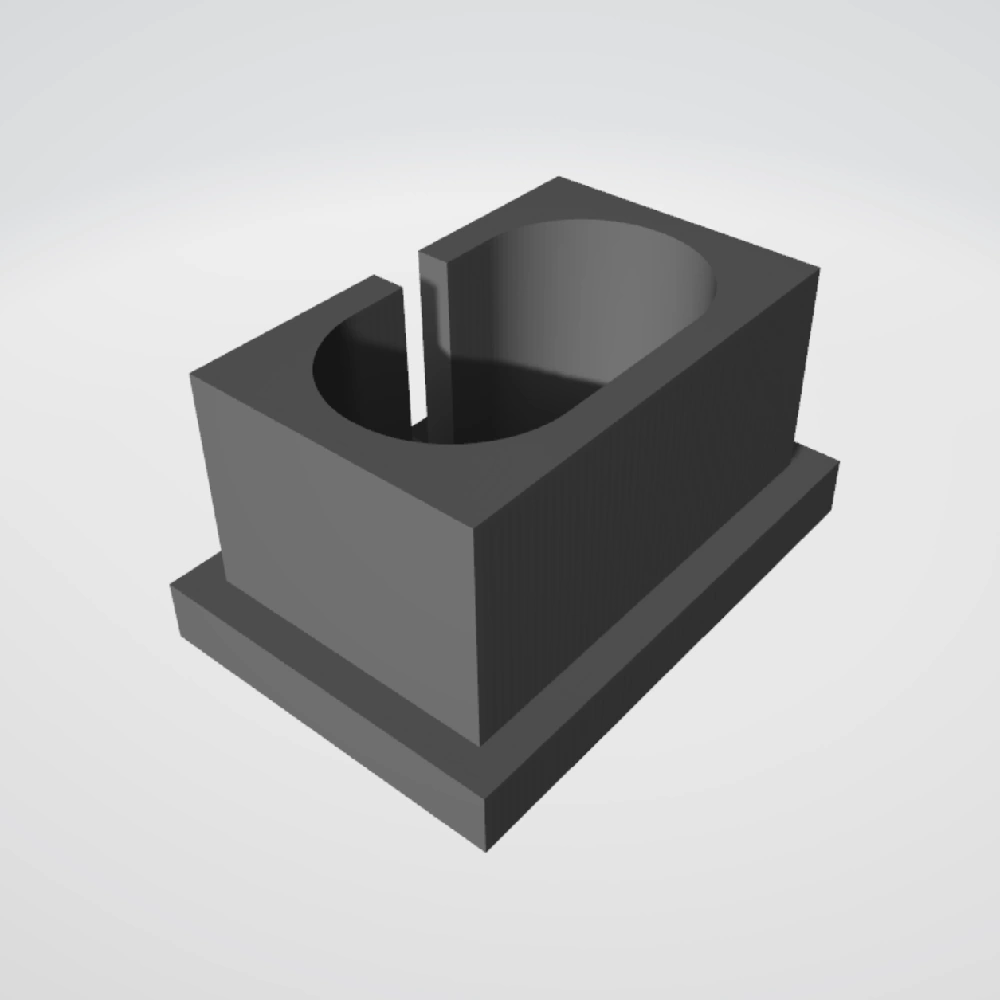 A 3MF 3D printable battery container